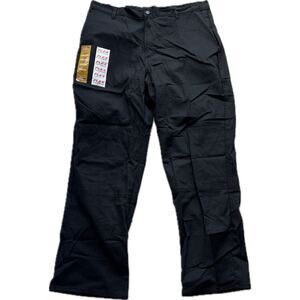 Dickies Men's Double Knee Relaxed Fit Flex Work Pants Size 38x32 Black NWT